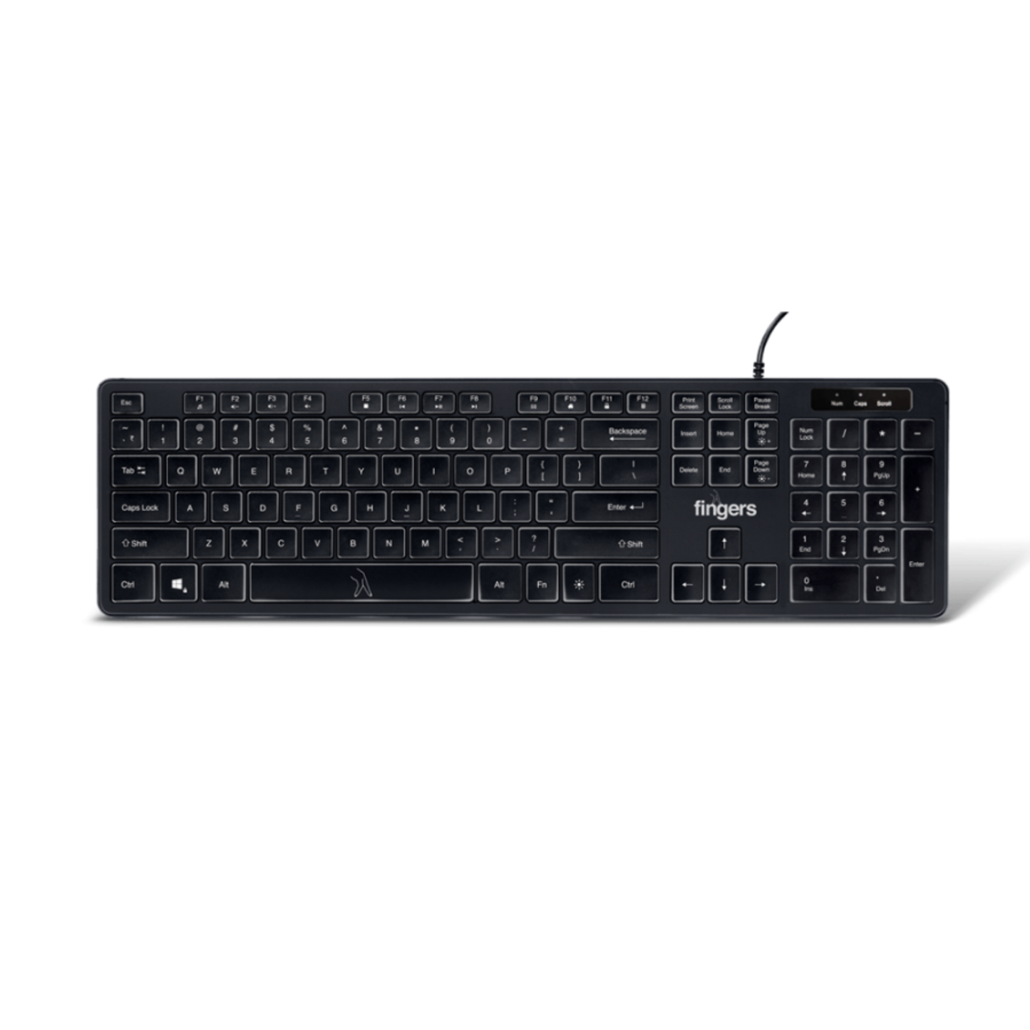 FINGERS Magnifico Moonlight Wired Keyboard
