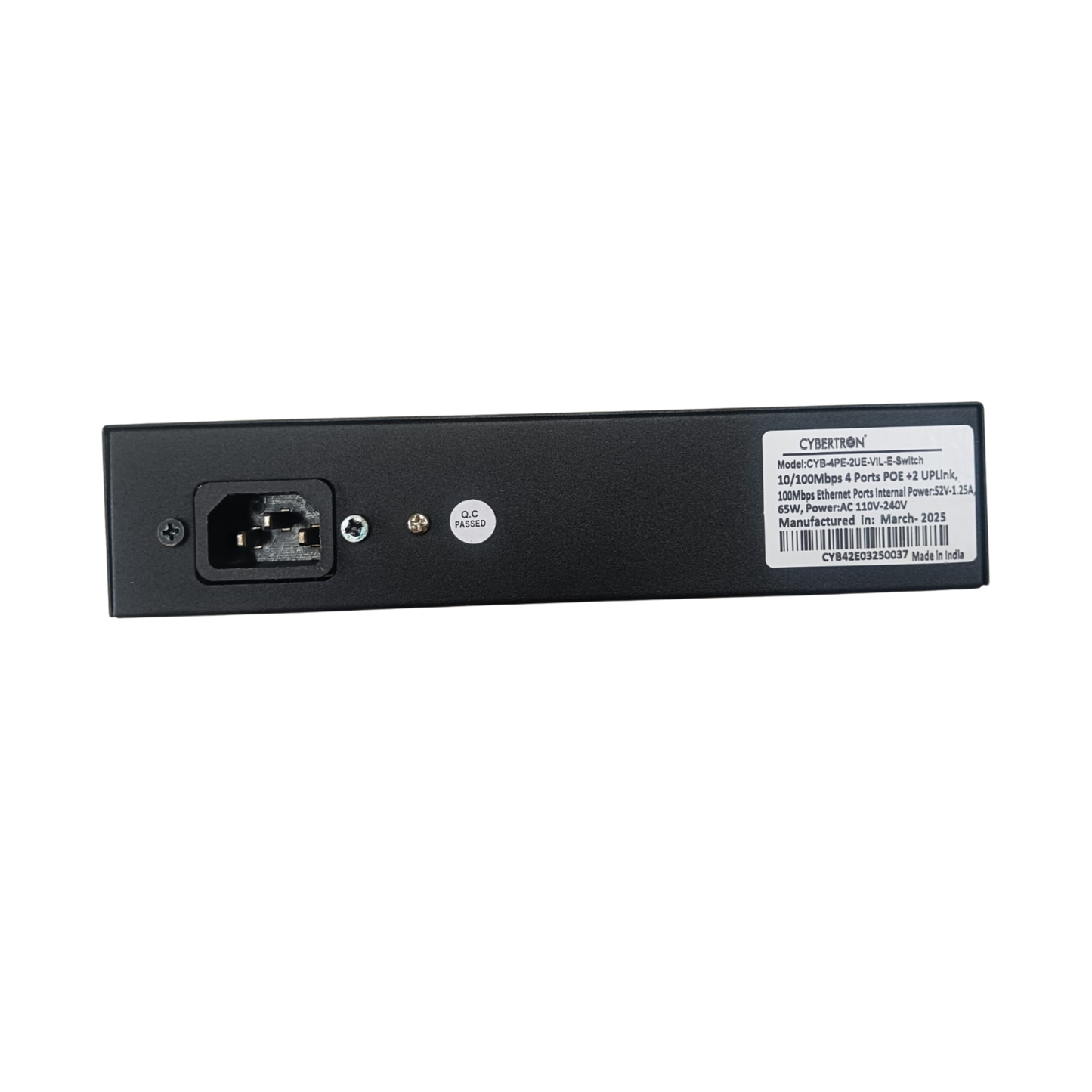 CYBERTRON CYB-4PE-2UE-VIL-E Switch 10/100mbps 4 Ports POE Internal Power