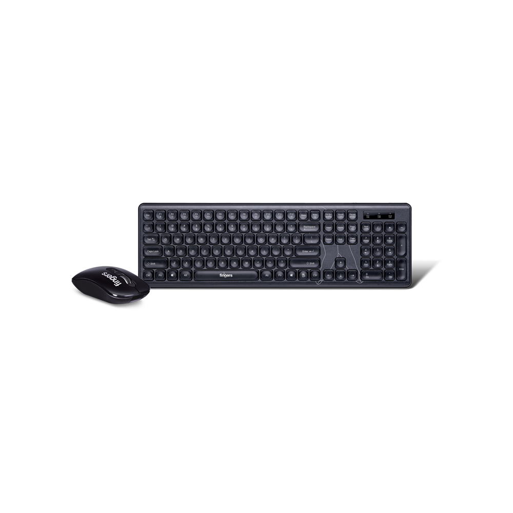 KEYBOARD MOUSE WIRELESS COMBO EXQUISITE FINGERS