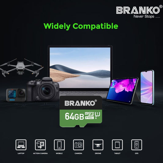 MICRO SD CARD 64GB ELITE V30 BRANKO
