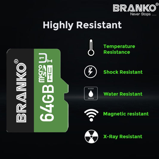 MICRO SD CARD 64GB ELITE V30 BRANKO