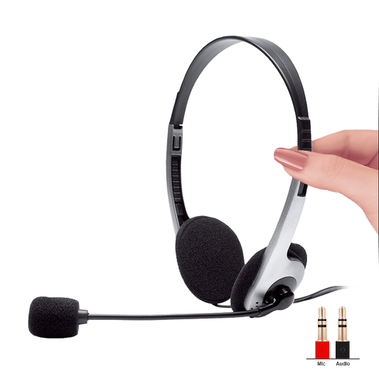 HEAD PHONE WITH MIC WIRED H527 FINGERS
