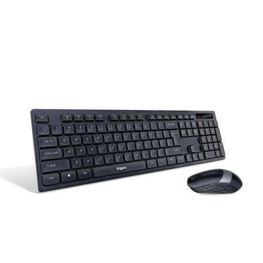 KEYBOARD MOUSE WIRELESS AEROCLICKS COMBO FINGERS