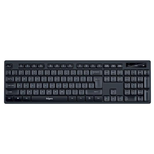 KEYBOARD MOUSE WIRELESS AEROCLICKS COMBO FINGERS