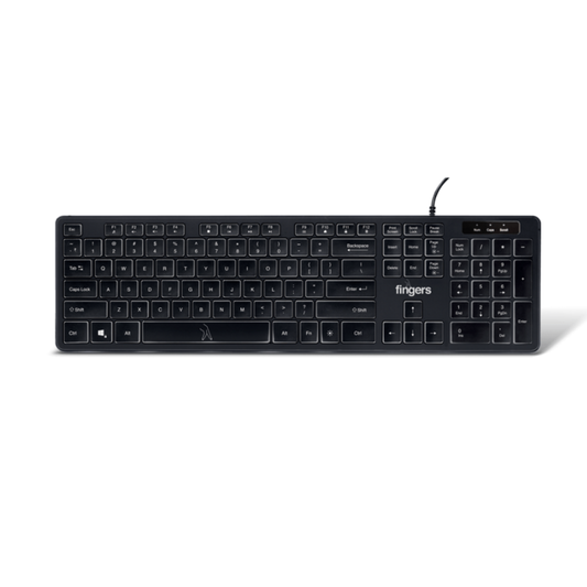 FINGERS Magnifico Moonlight Wired Keyboard