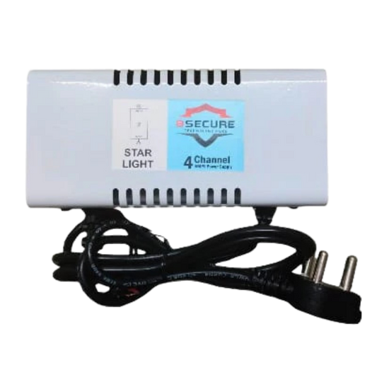 BSECURE 4CH 5Amp CCTV Power Supply