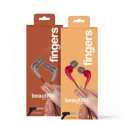 EARPHONE WIRED FINGERS BEAUTIFIC